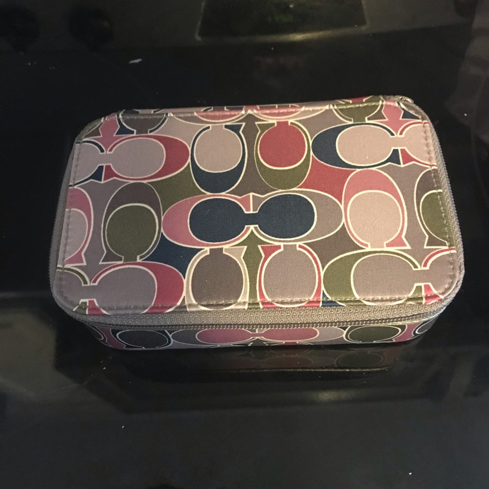 Coach travel jewelry box